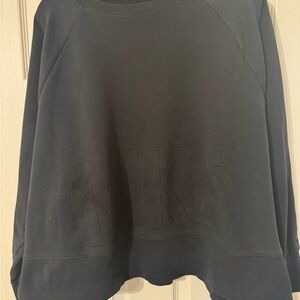 Nike Black Cropped Plus Size Sweatshirt
